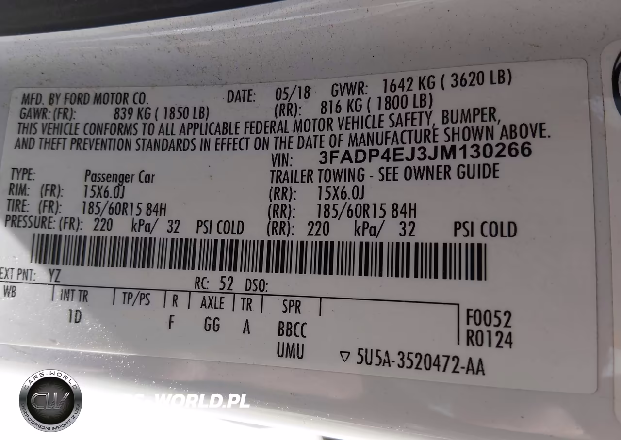 2018 Ford Fiesta Se VIN:3FADP4EJ3JM130266 - 9