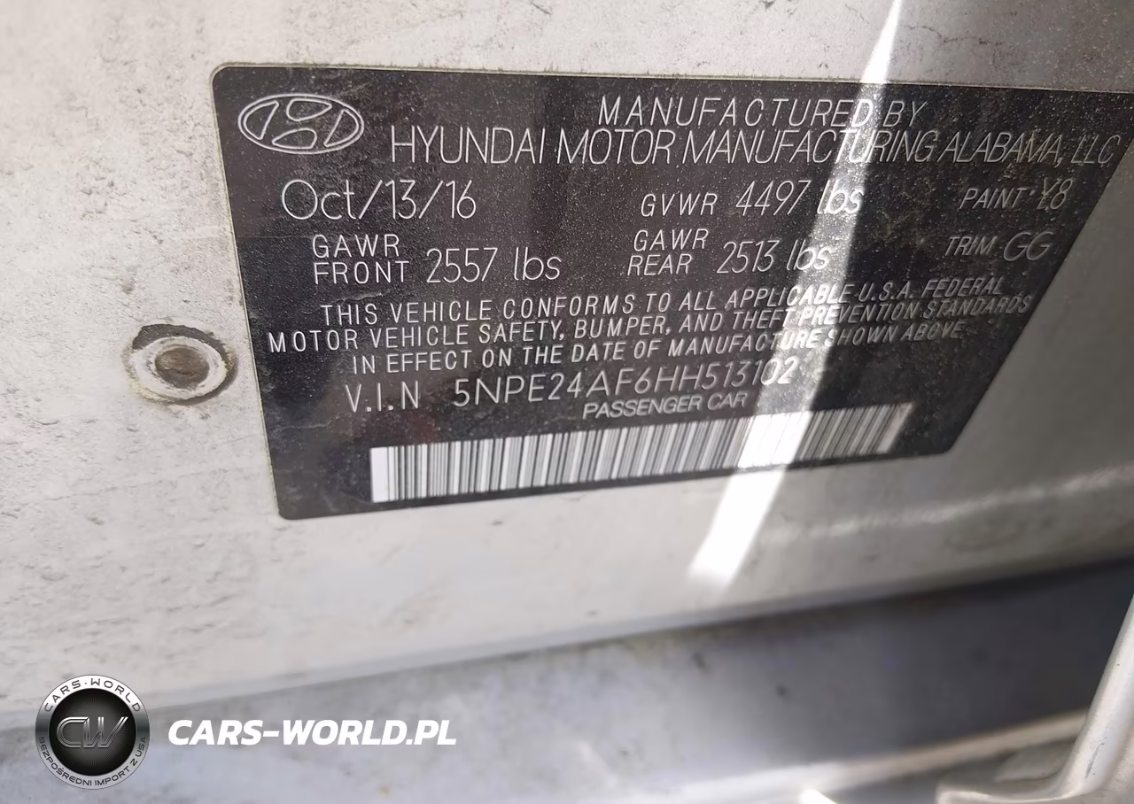 2017 Hyundai Sonata Se VIN:5NPE24AF6HH513102 - 9