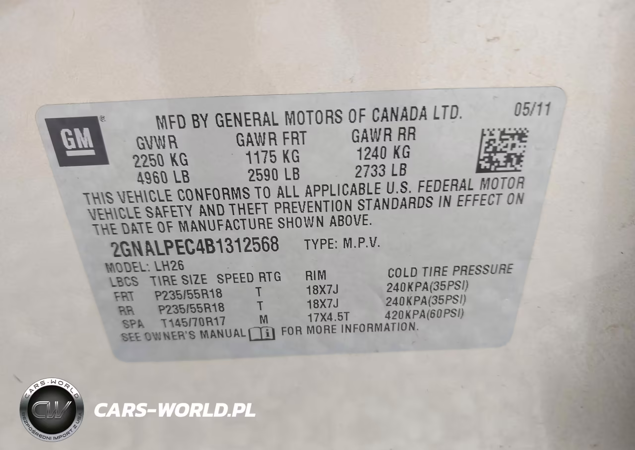 2011 Chevrolet Equinox Lt W-2Lt VIN:2GNALPEC4B1312568 - 9