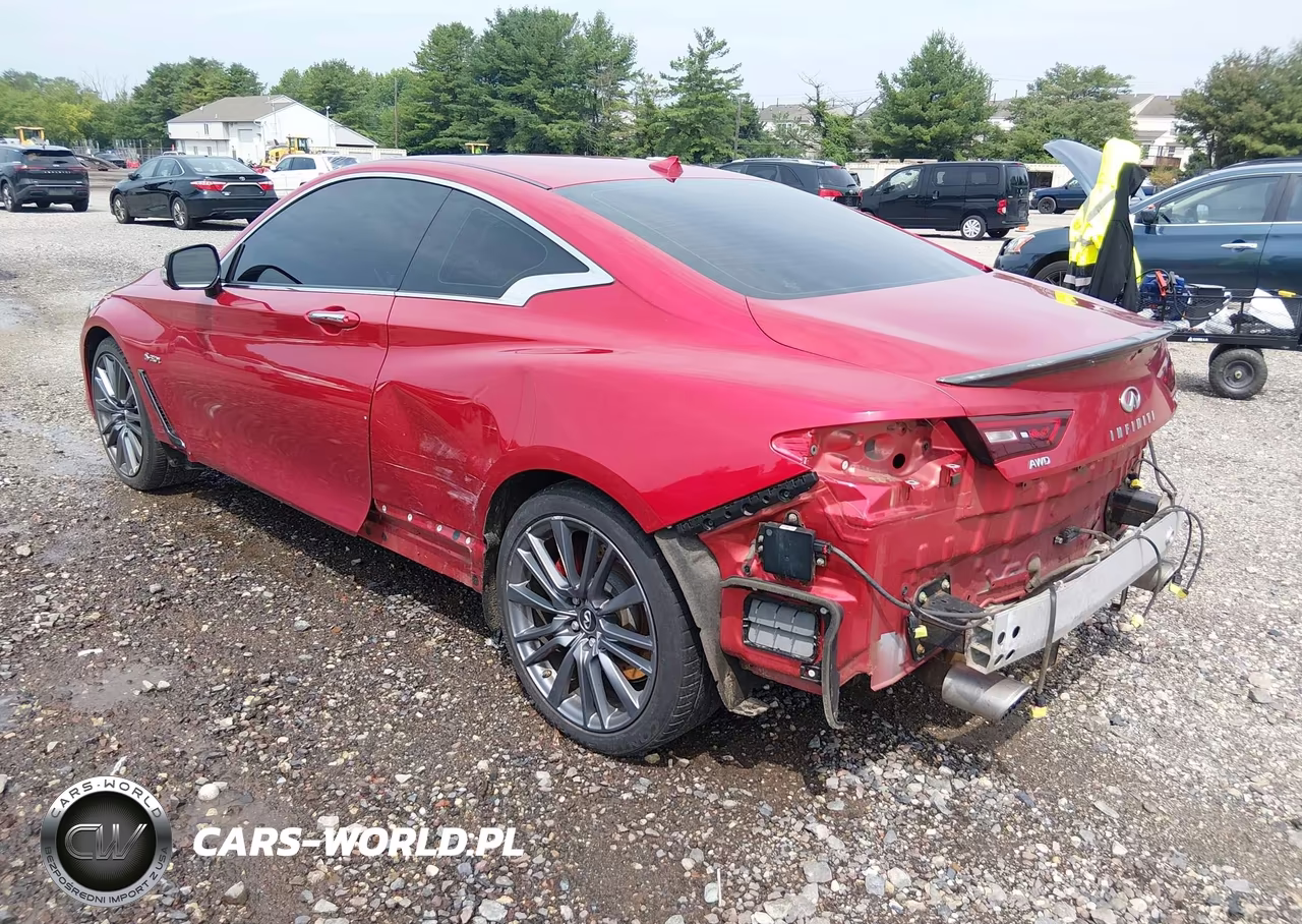 2017 Infiniti Q60 3.0T Red Sport 400 VIN:JN1FV7EL2HM701492 - 3