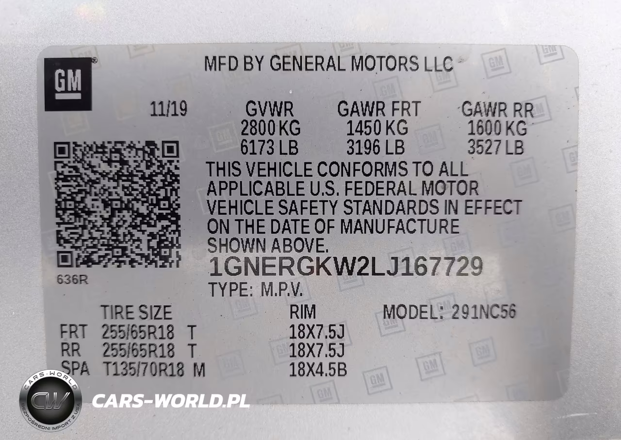 2020 Chevrolet Traverse Fwd Lt Cloth VIN:1GNERGKW2LJ167729 - 9