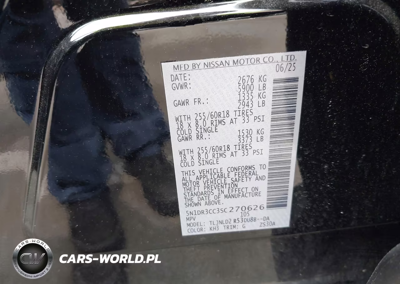 2025 Nissan Pathfinder Sl 4Wd VIN:5N1DR3CC3SC270626 - 9