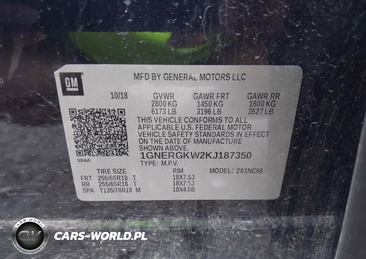 2019 Chevrolet Traverse 1Lt VIN:1GNERGKW2KJ187350 - 9