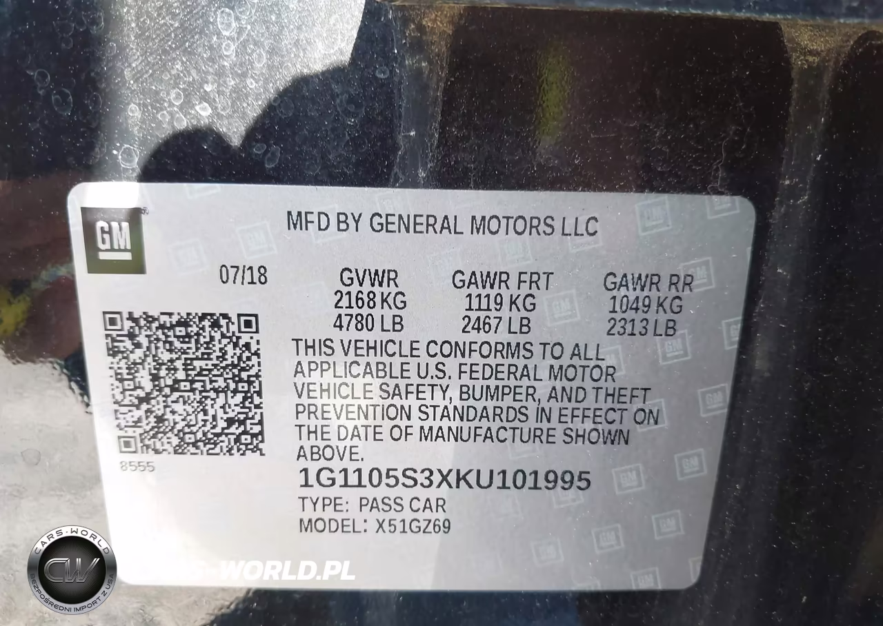 2019 Chevrolet Impala Premier VIN:1G1105S3XKU101995 - 9