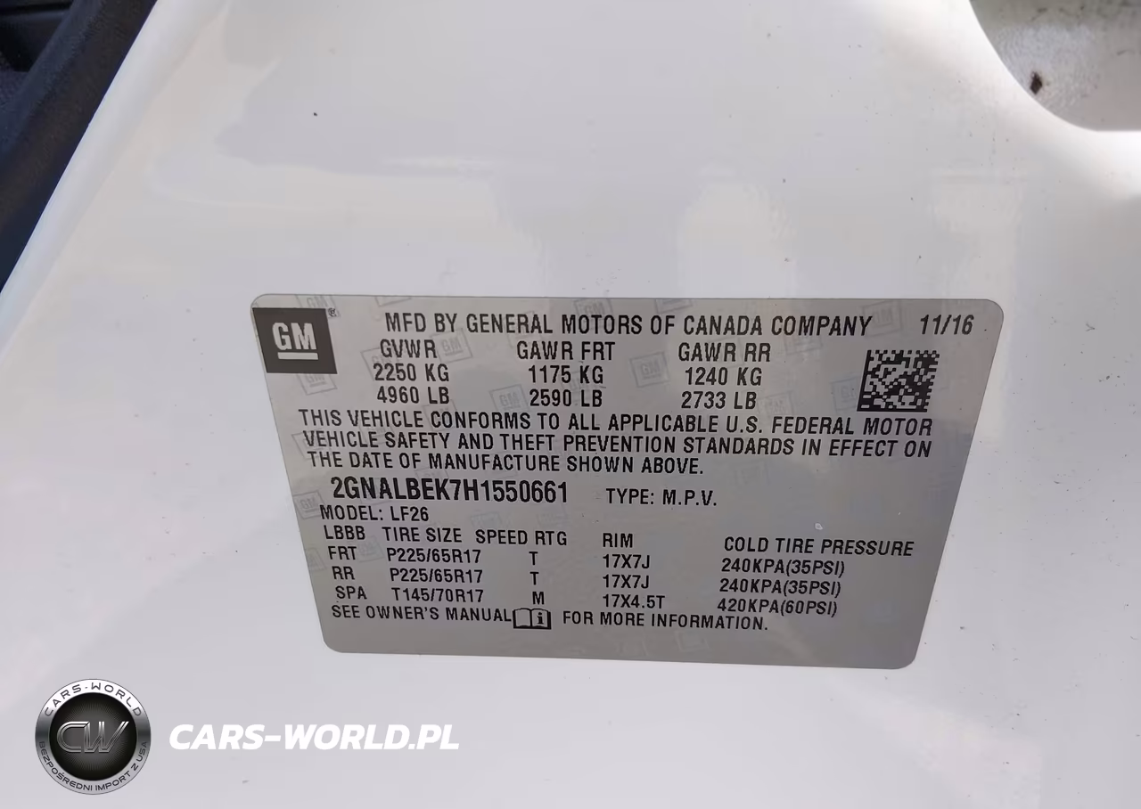 2017 Chevrolet Equinox Ls VIN:2GNALBEK7H1550661 - 9