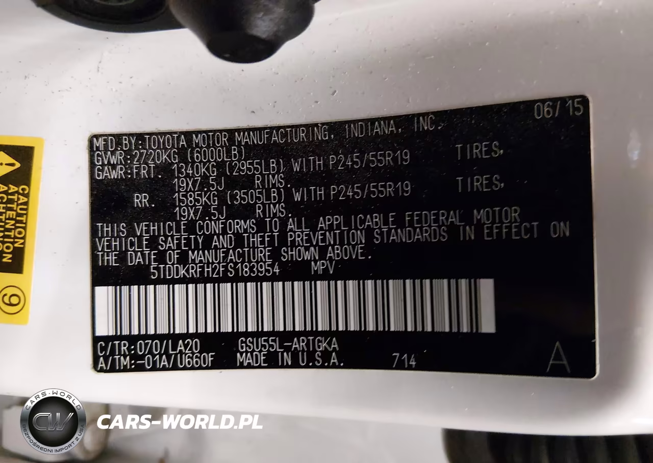 2015 Toyota Highlander Limited Platinum V6 VIN:5TDDKRFH2FS183954 - 9