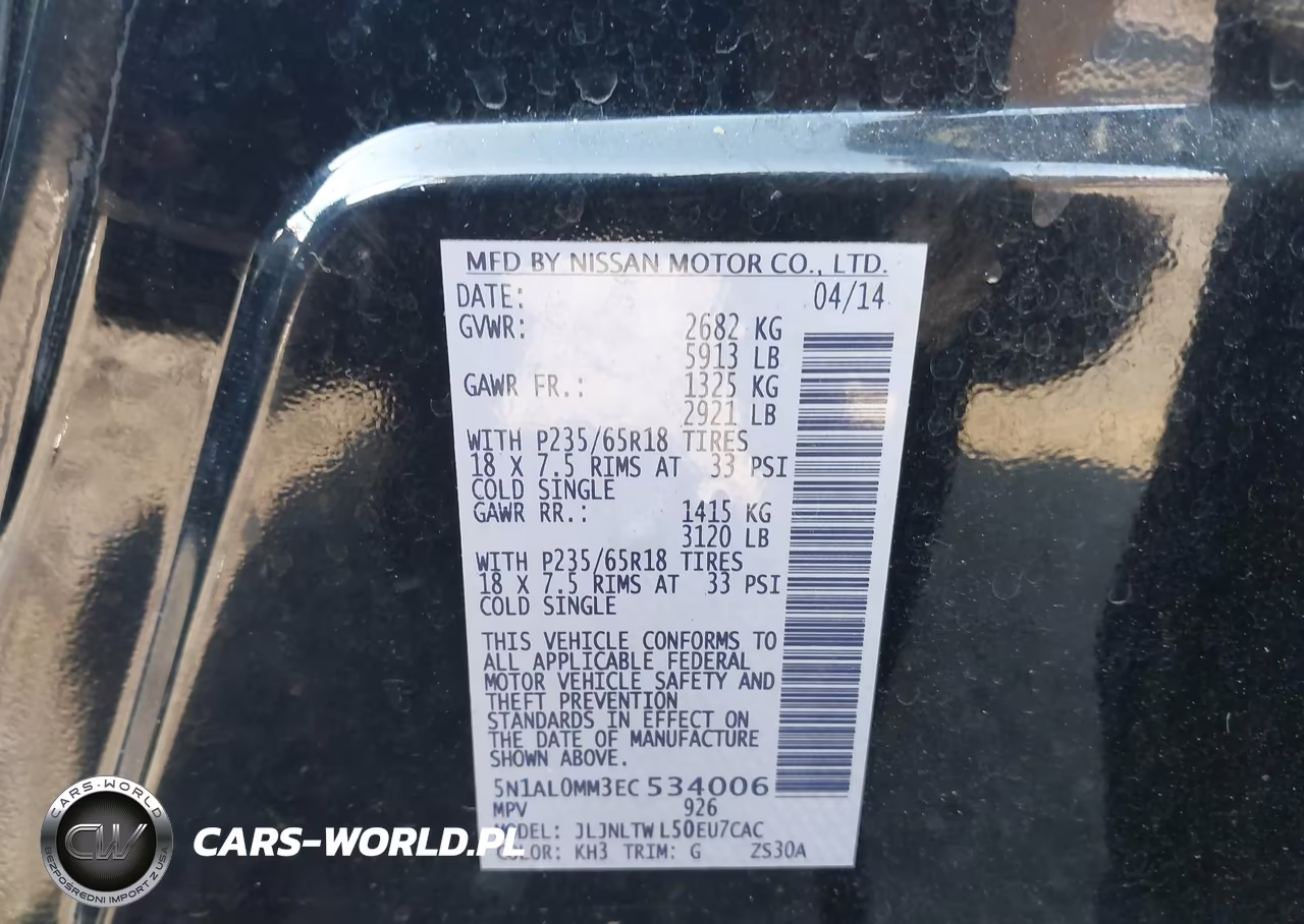 2014 Infiniti Qx60 VIN:5N1AL0MM3EC534006 - 9