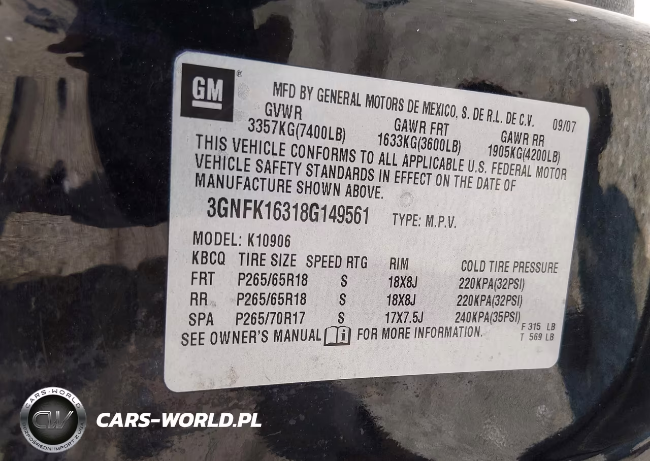 2008 Chevrolet Suburban 1500 Lt VIN:3GNFK16318G149561 - 9