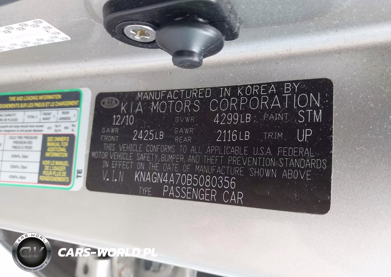 2011 Kia Optima Ex VIN:KNAGN4A70B5080356 - 9