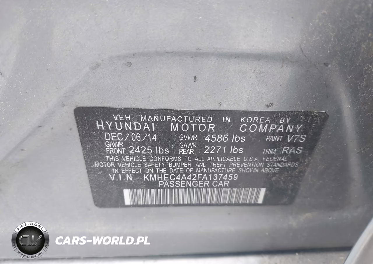 2015 Hyundai Sonata Hybrid VIN:KMHEC4A42FA137459 - 9