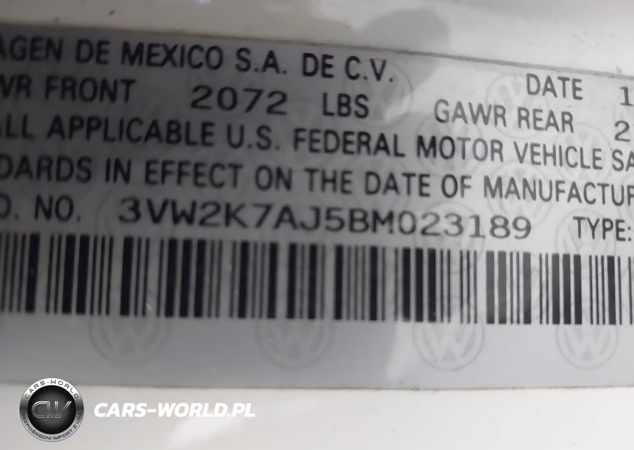 2011 Volkswagen Jetta 2.0L S VIN:3VW2K7AJ5BM023189 - 9