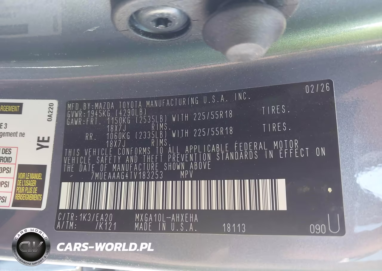 2026 Toyota Corolla Cross Xle VIN:7MUEAAAG4TV183253 - 9