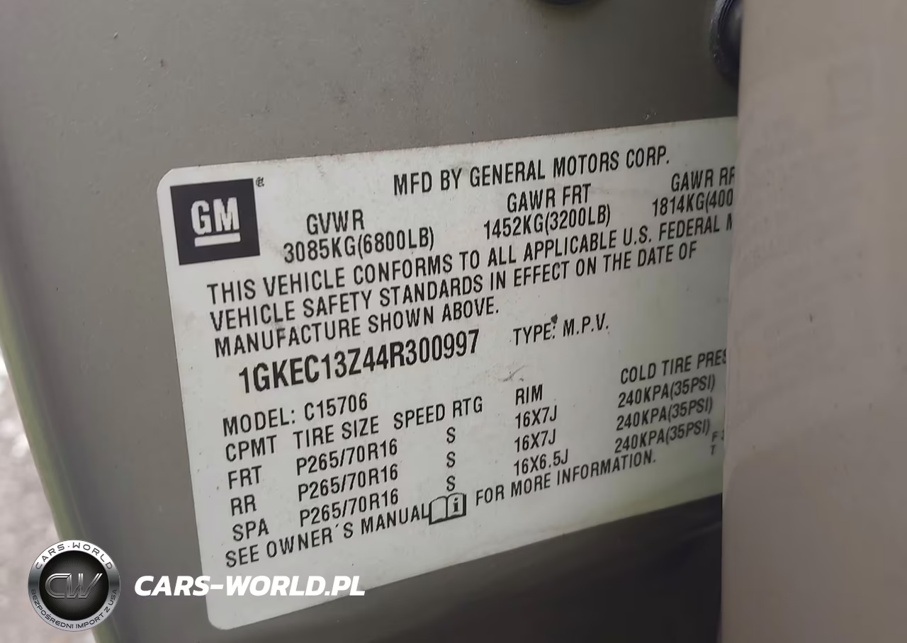 2004 GMC Yukon Slt VIN:1GKEC13Z44R300997 - 9