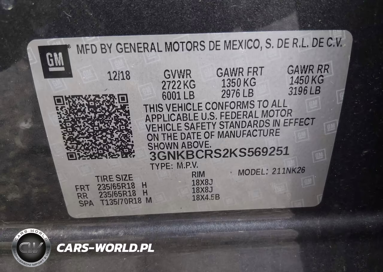 2019 Chevrolet Blazer VIN:3GNKBCRS2KS569251 - 9