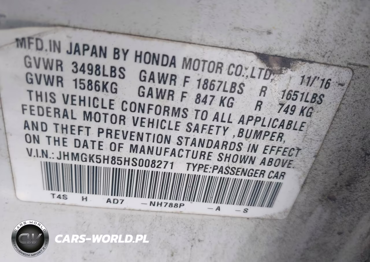 2017 Honda Fit Ex-L VIN:JHMGK5H85HS008271 - 9