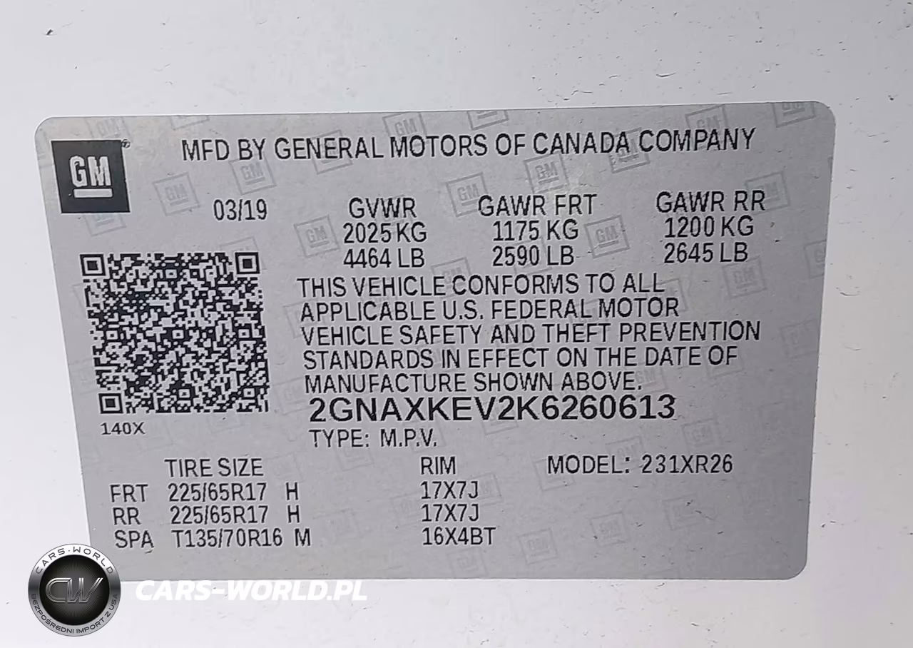 2019 Chevrolet Equinox Lt VIN:2GNAXKEV2K6260613 - 9