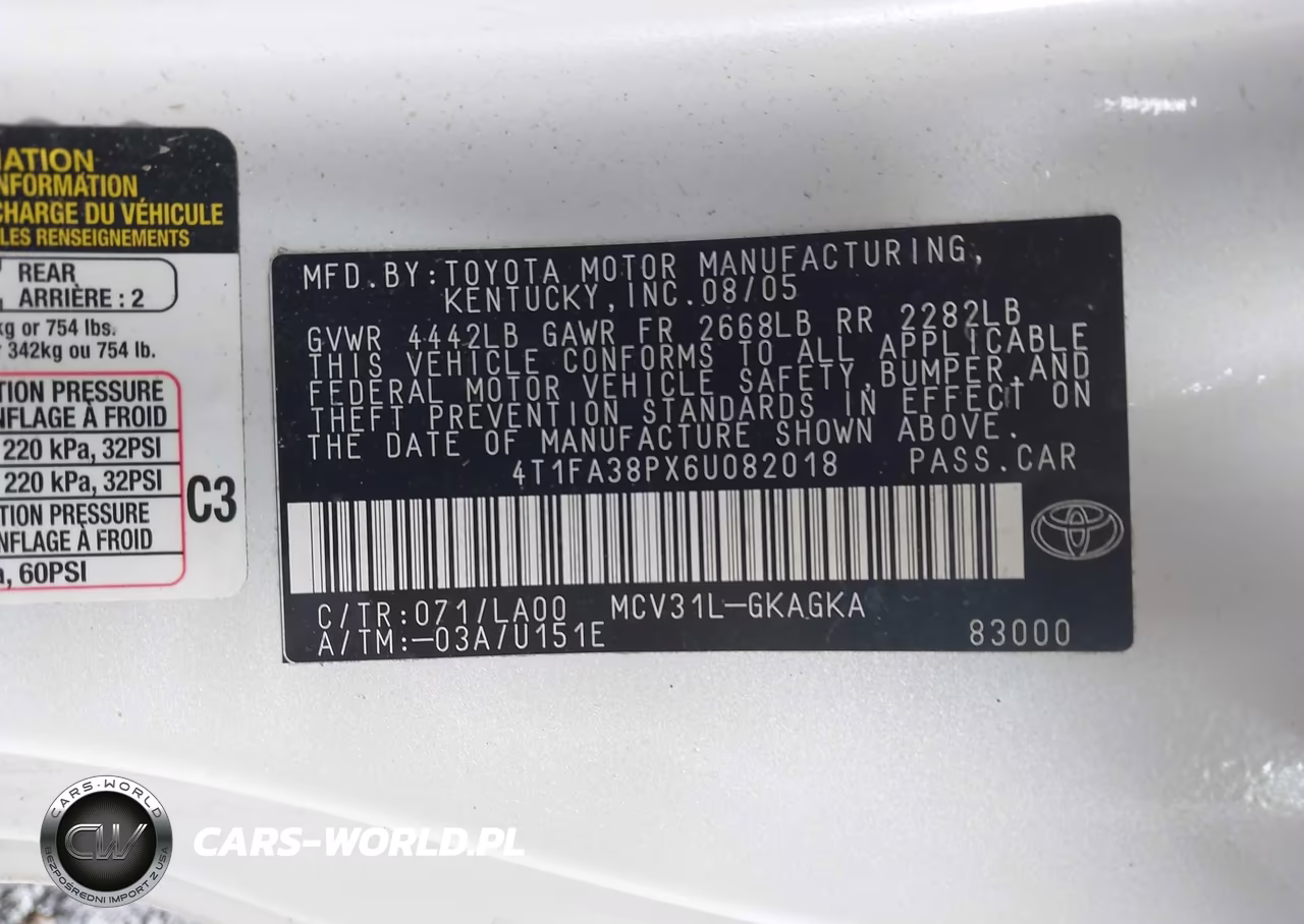2006 Toyota Camry Solara Sle VIN:4T1FA38PX6U082018 - 9