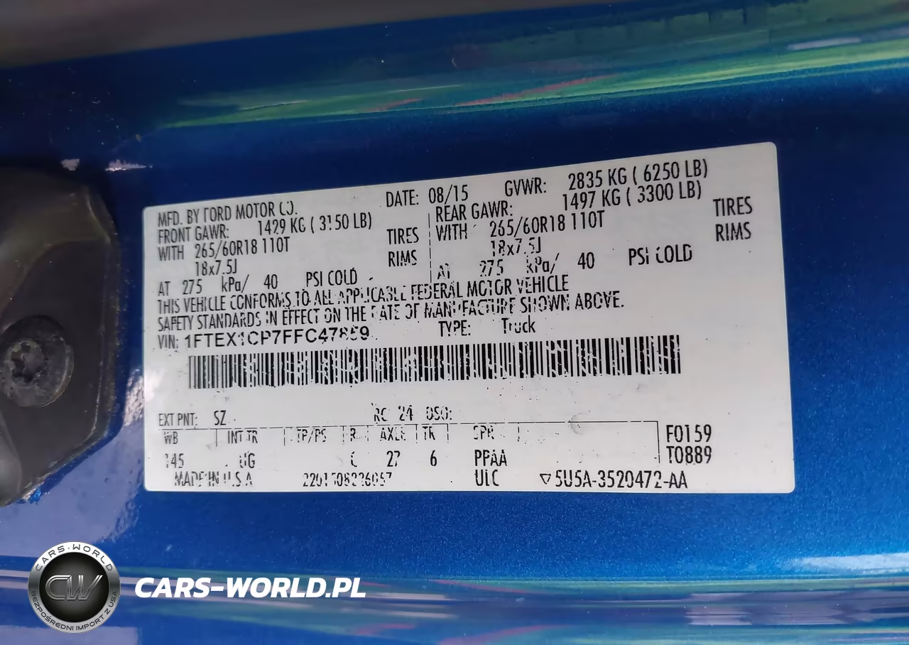 2015 Ford F-150 Xlt VIN:1FTEX1CP7FFC47859 - 4