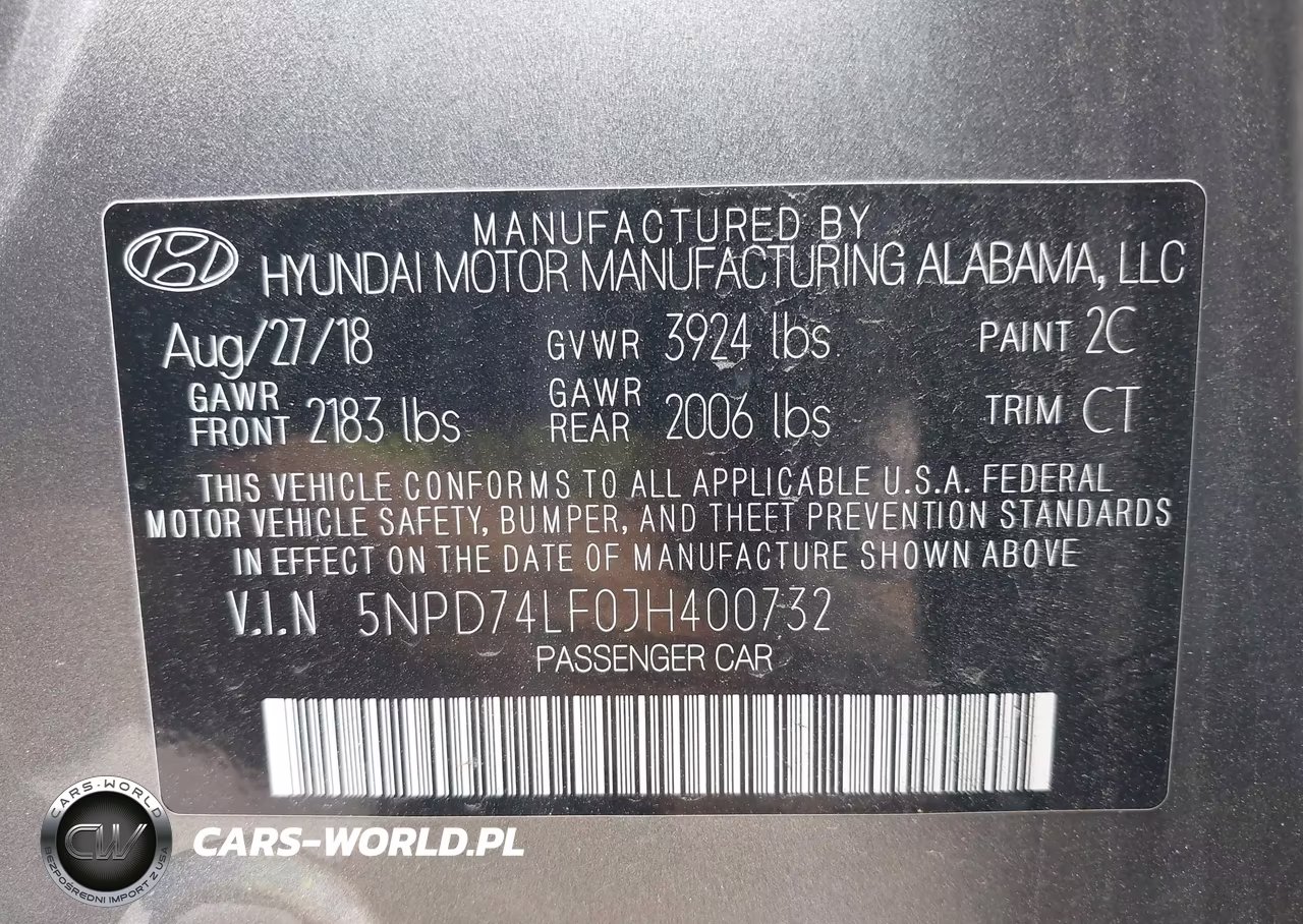 2018 Hyundai Elantra Se VIN:5NPD74LF0JH400732 - 9