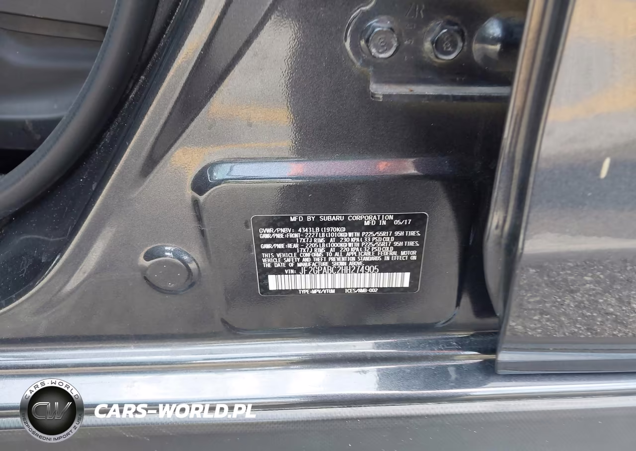 2017 Subaru Crosstrek 2.0I Premium VIN:JF2GPABC2HH274905 - 9