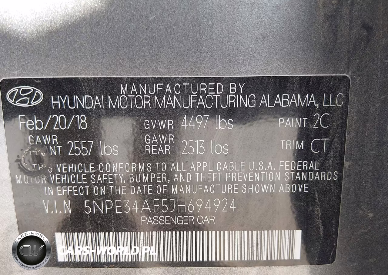 2018 Hyundai Sonata Sport VIN:5NPE34AF5JH694924 - 9