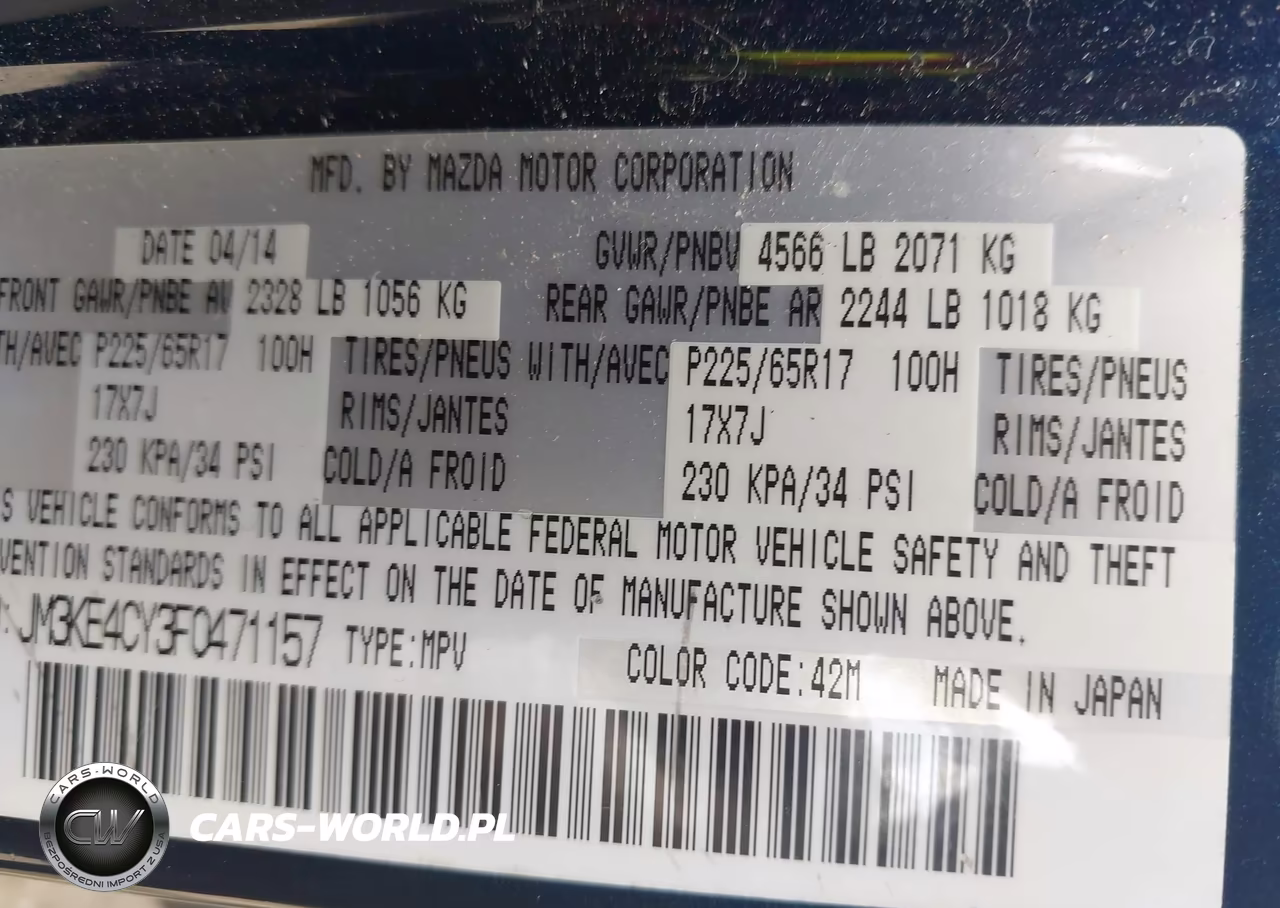 2015 Mazda Cx-5 Touring VIN:JM3KE4CY3F0471157 - 9
