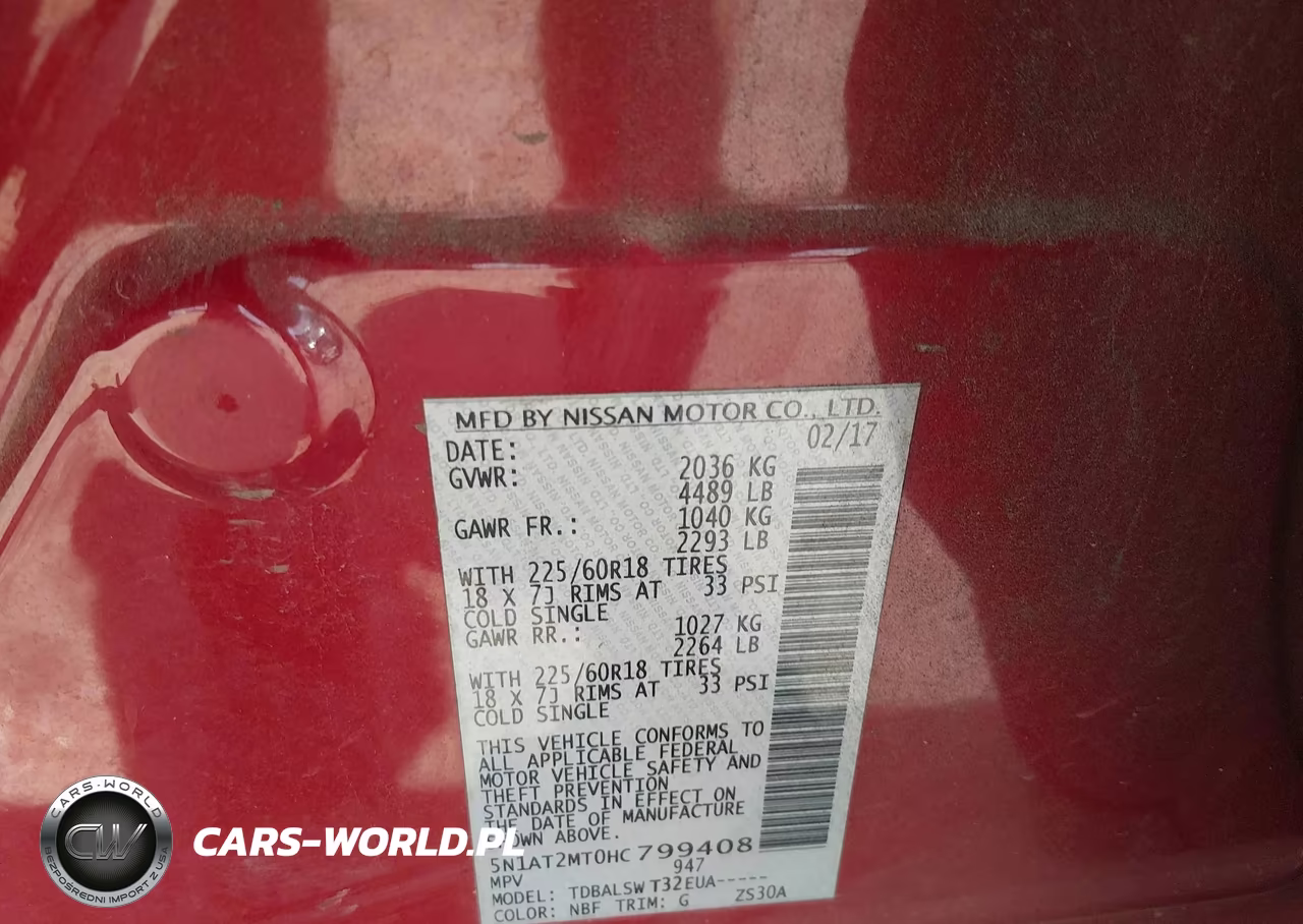2017 Nissan Rogue Sl VIN:5N1AT2MT0HC799408 - 9