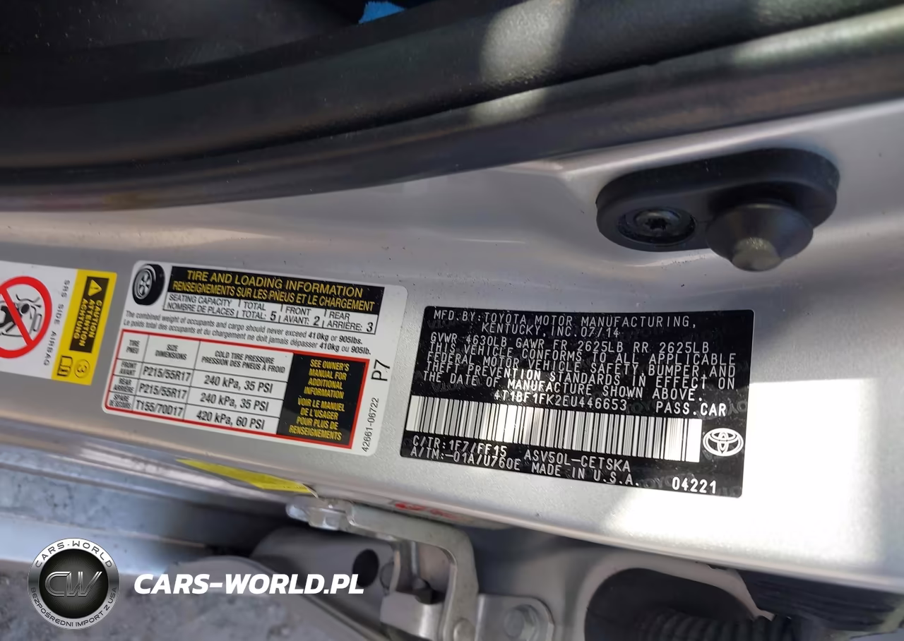 2014 Toyota Camry Se VIN:4T1BF1FK2EU446653 - 9