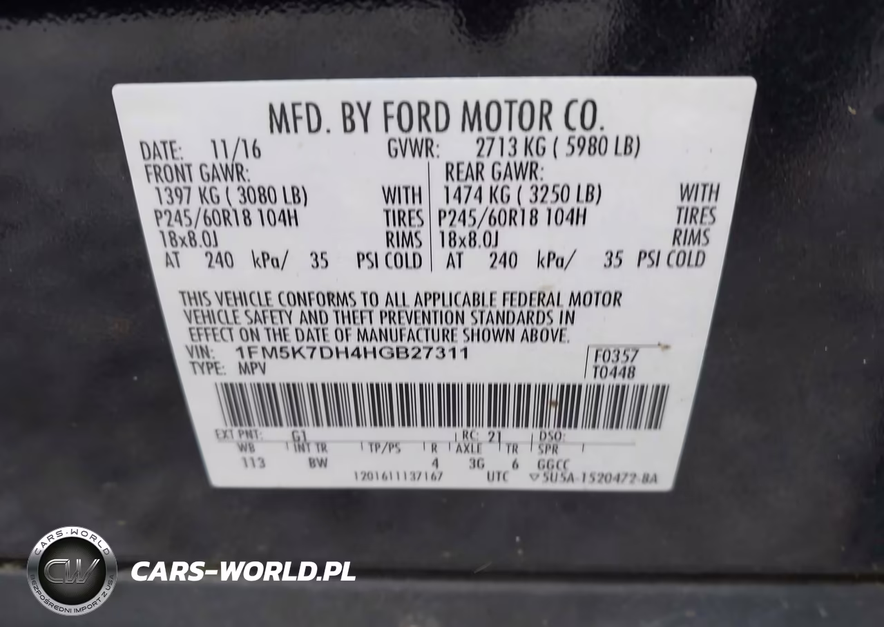 2017 Ford Explorer Xlt VIN:1FM5K7DH4HGB27311 - 9