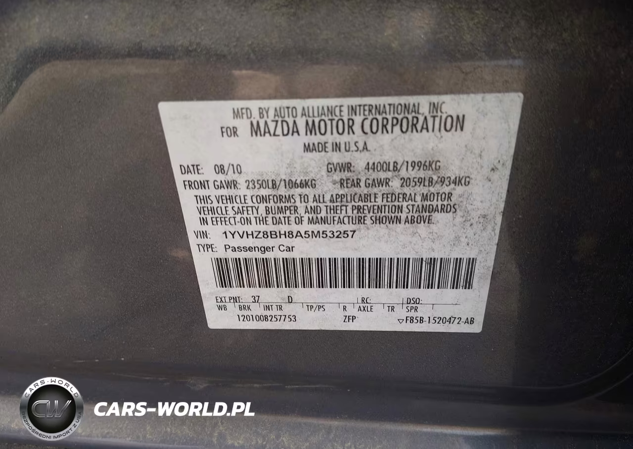 2010 Mazda Mazda6 I Sport VIN:1YVHZ8BH8A5M53257 - 9