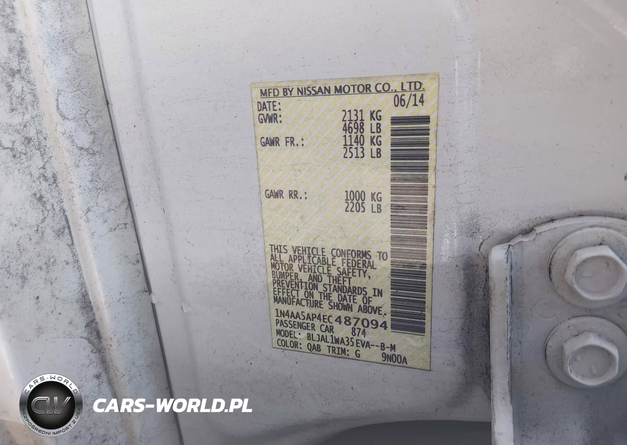 2014 Nissan Maxima 3.5 Sv VIN:1N4AA5AP4EC487094 - 9