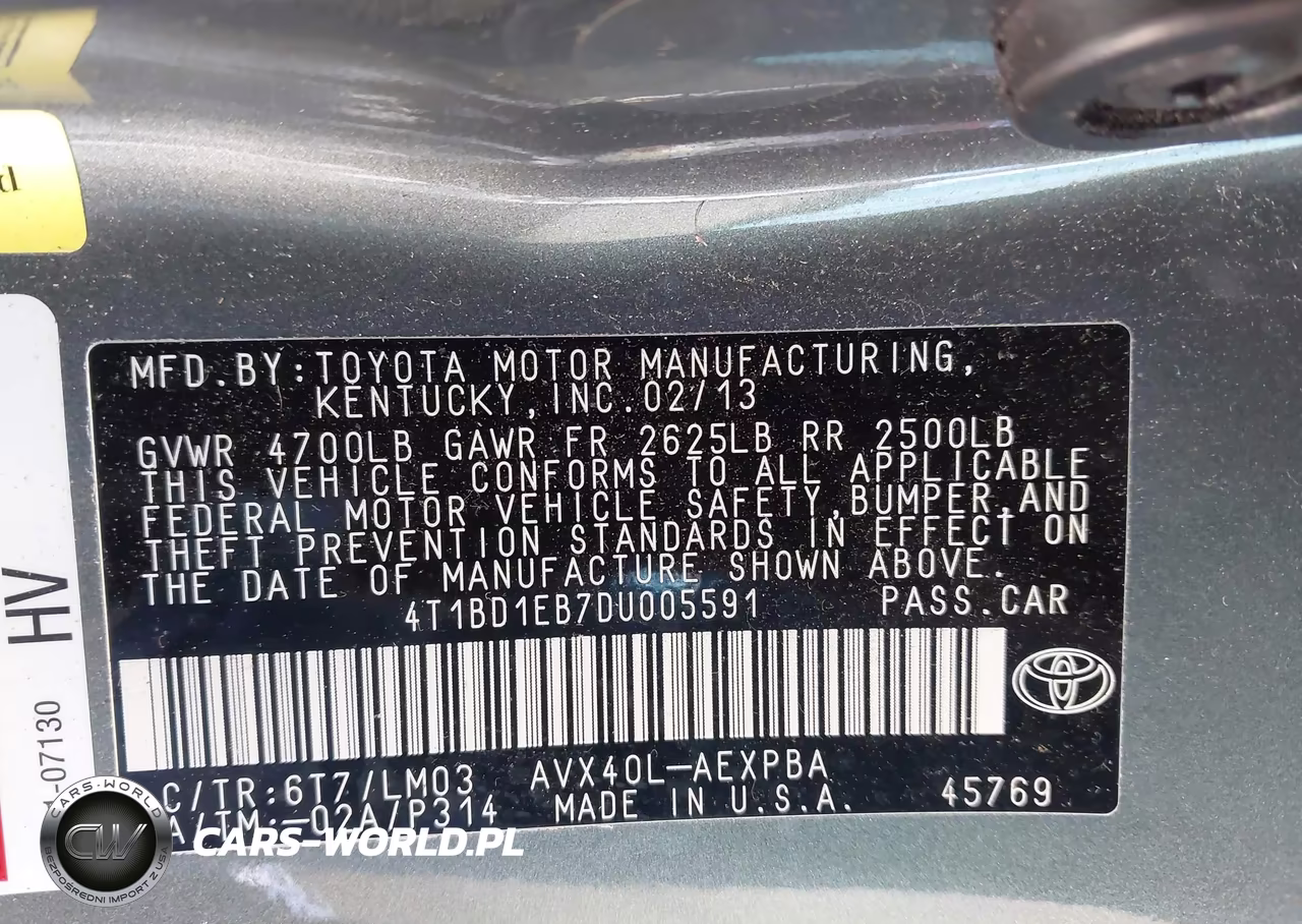 2013 Toyota Avalon Hybrid Limited VIN:4T1BD1EB7DU005591 - 9