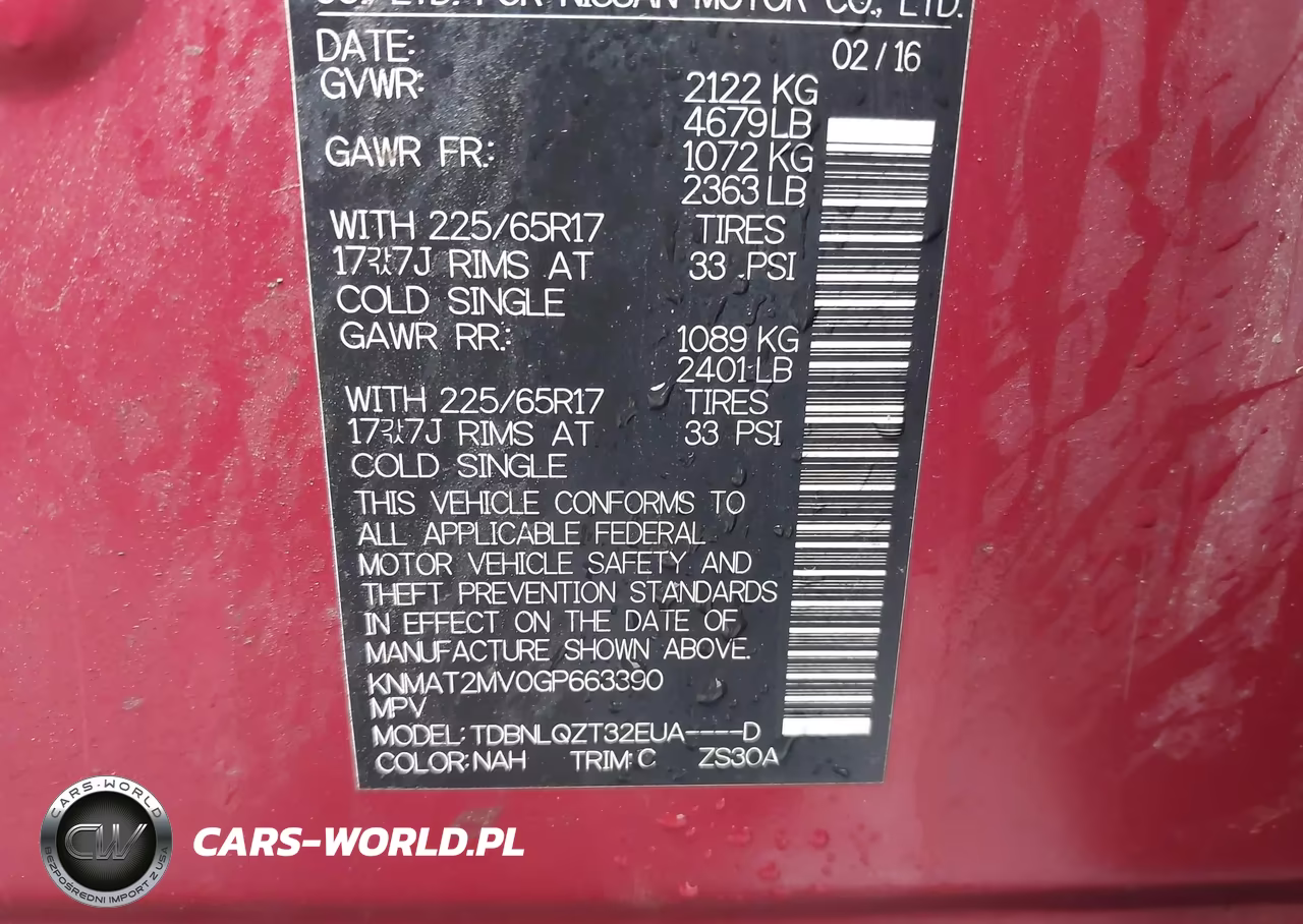 2016 Nissan Rogue Sv VIN:KNMAT2MV0GP663390 - 9