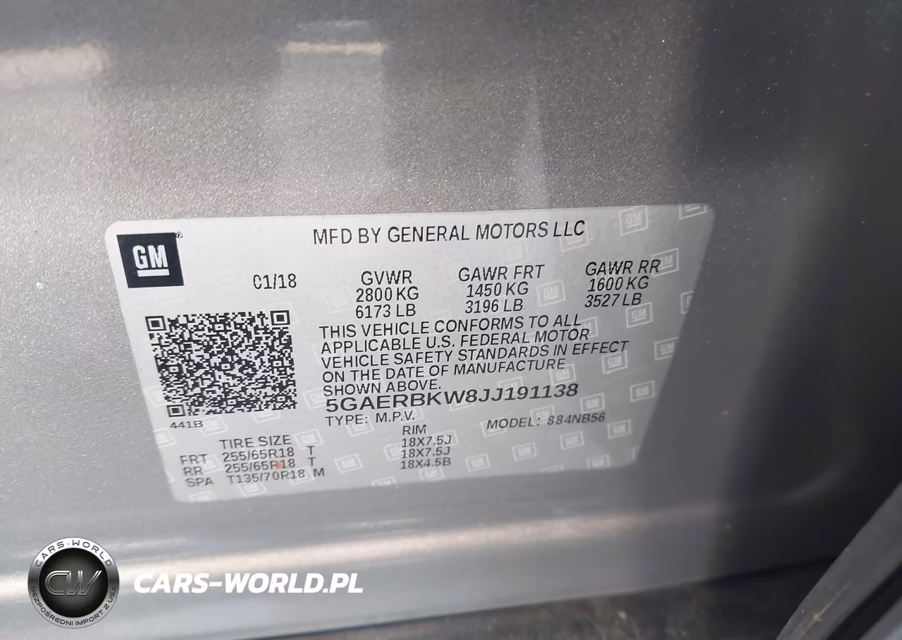 2018 Buick Enclave Essence VIN:5GAERBKW8JJ191138 - 9