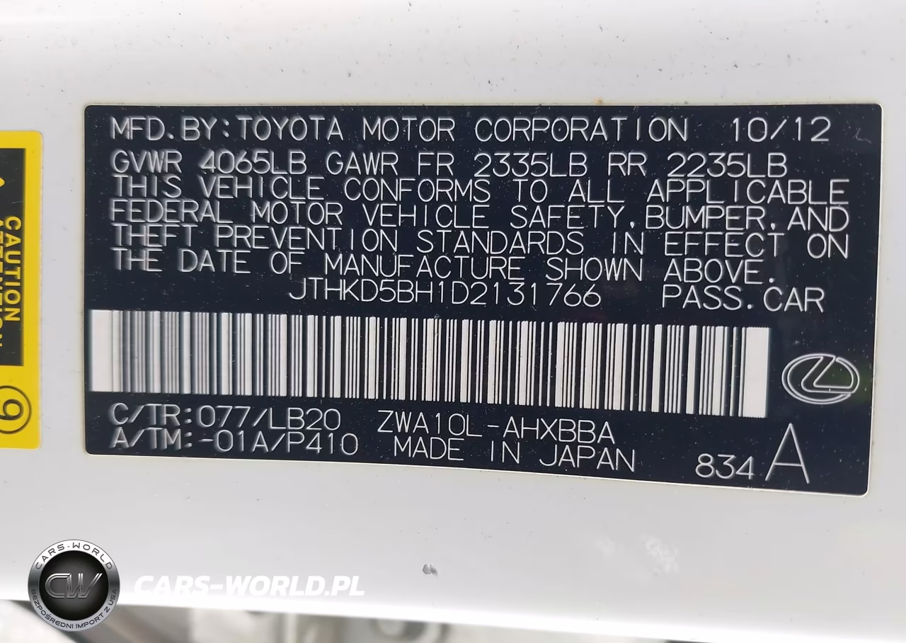 2013 Lexus Ct 200H VIN:JTHKD5BH1D2131766 - 9