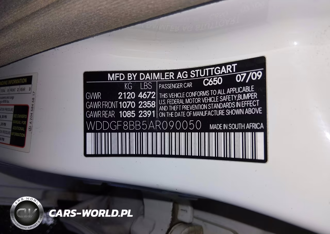 2010 Mercedes-Benz C 300 Luxury 4Matic-Sport 4Matic VIN:WDDGF8BB5AR090050 - 9