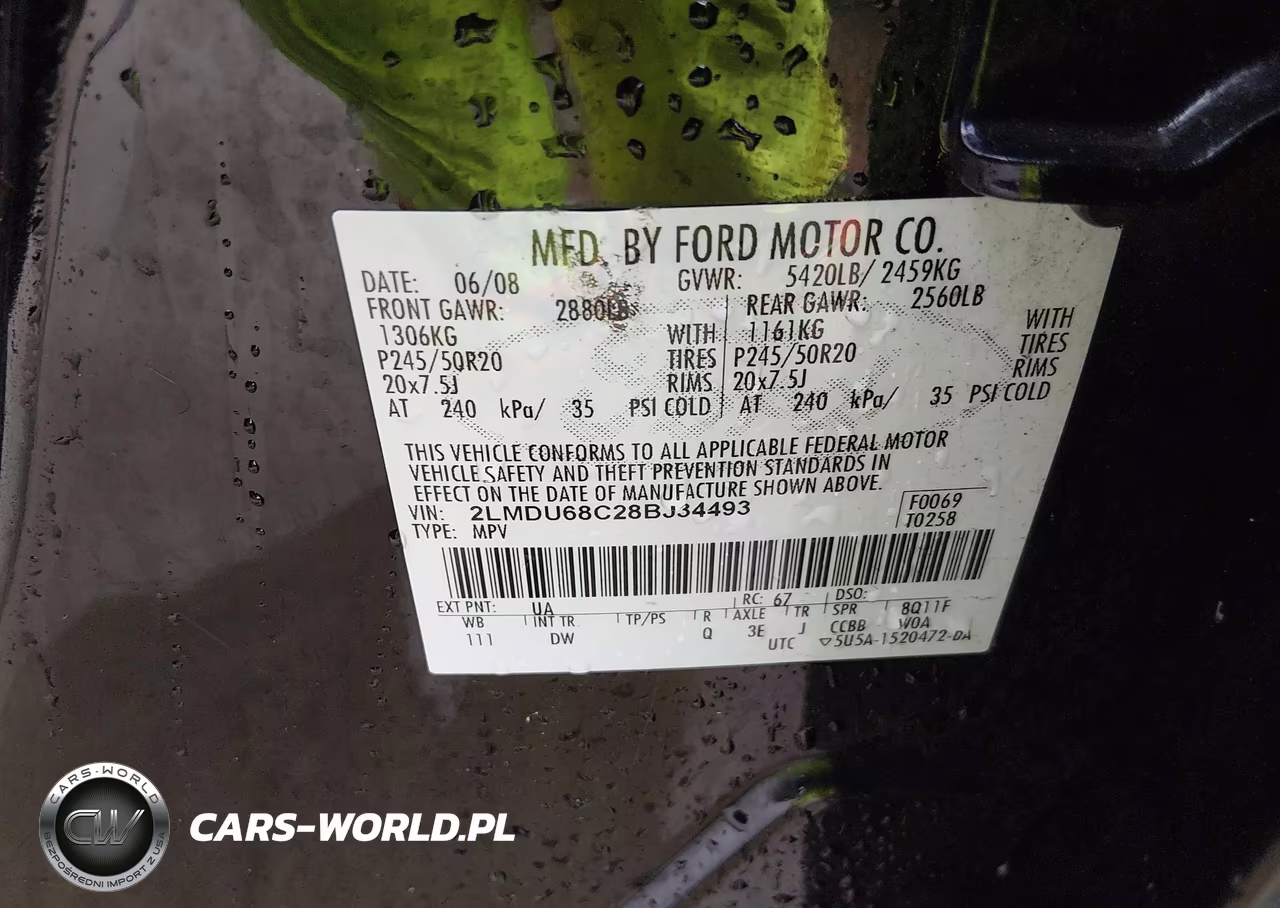 2008 Lincoln Mkx VIN:2LMDU68C28BJ34493 - 9