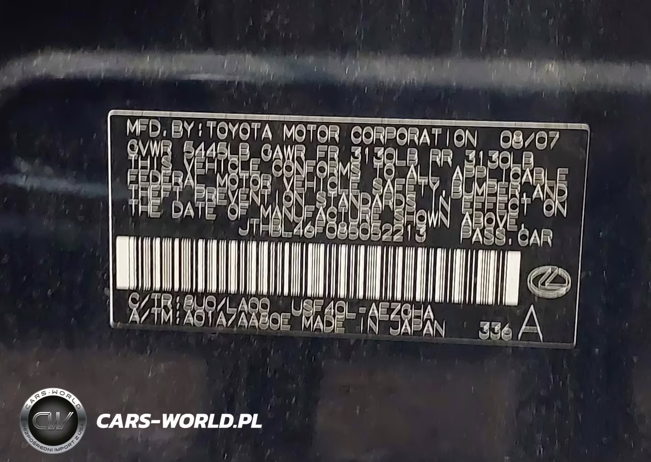 2008 Lexus Ls 460 VIN:JTHBL46F085052213 - 9
