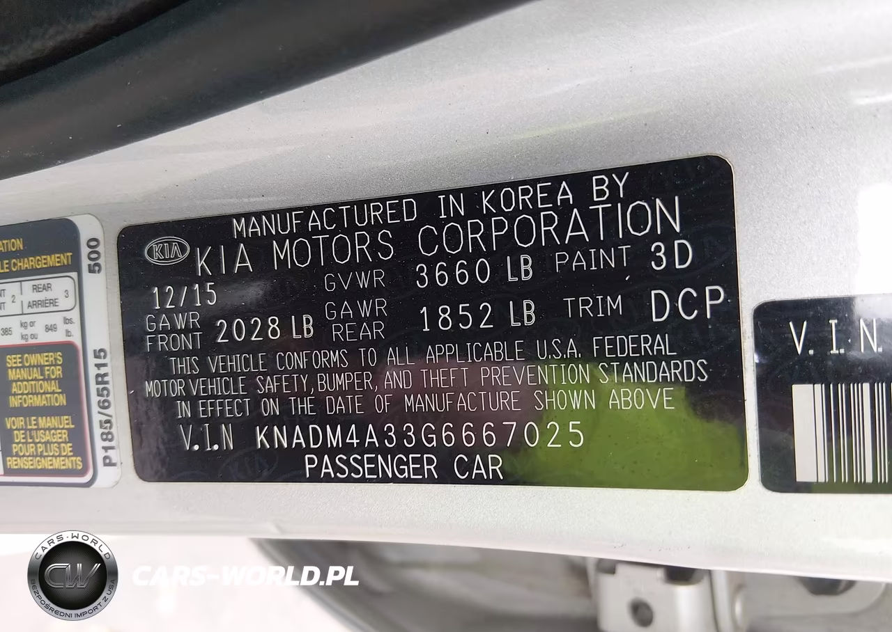 2016 Kia Rio Lx VIN:KNADM4A33G6667025 - 9