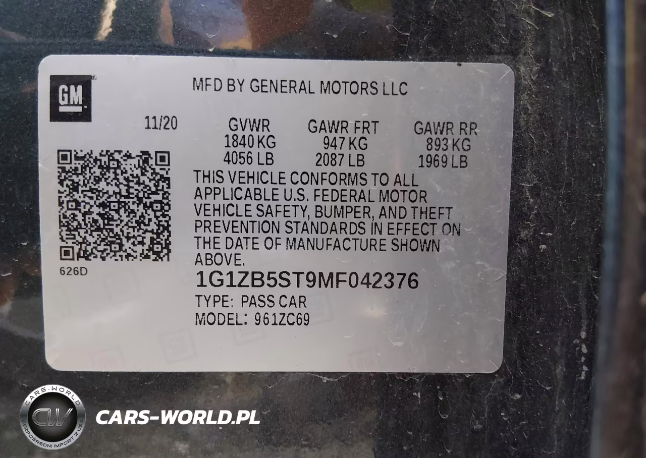 2021 Chevrolet Malibu Fwd Ls VIN:1G1ZB5ST9MF042376 - 9
