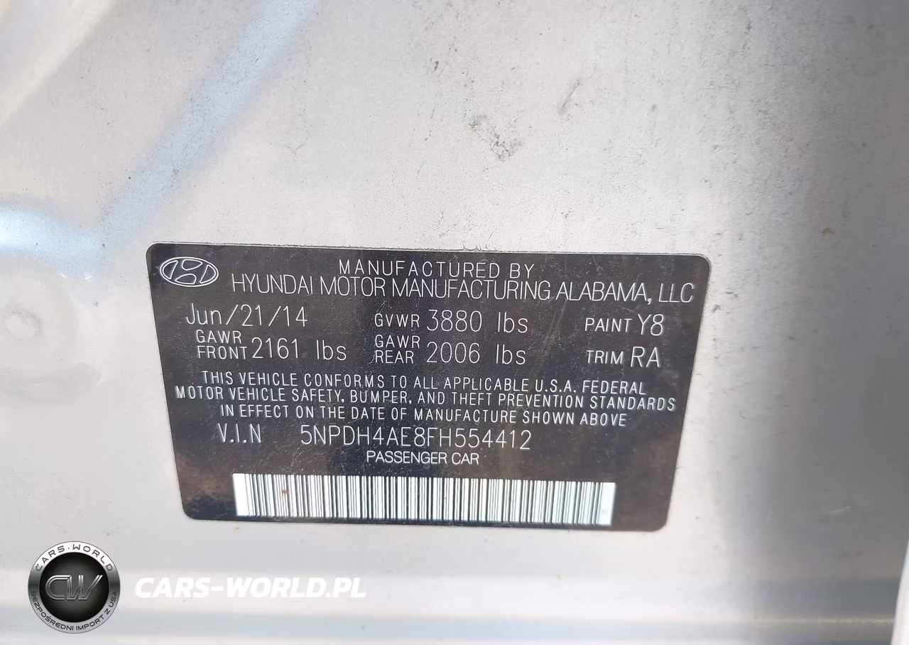 2015 Hyundai Elantra Se VIN:5NPDH4AE8FH554412 - 9