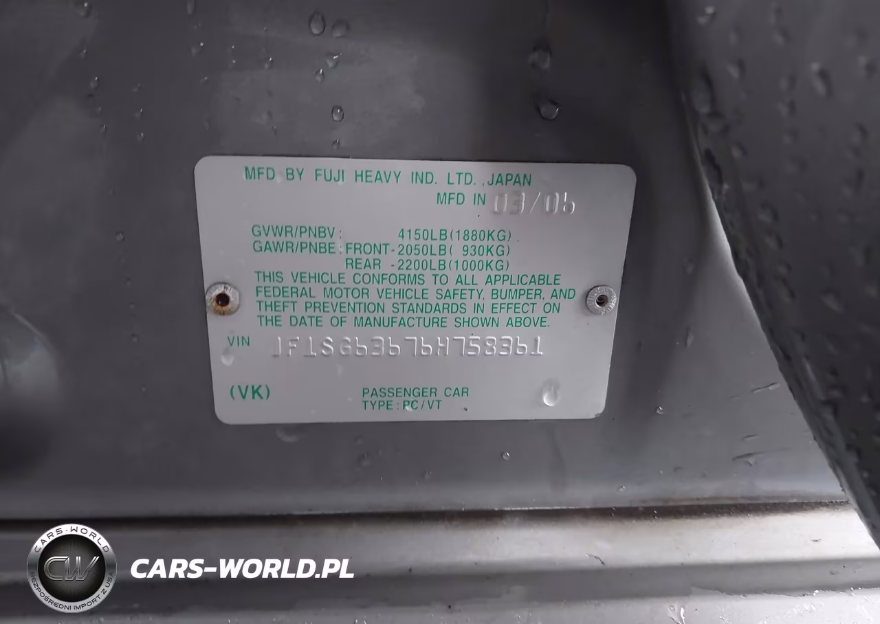 2006 Subaru Forester 2.5X VIN:JF1SG63676H758361 - 9