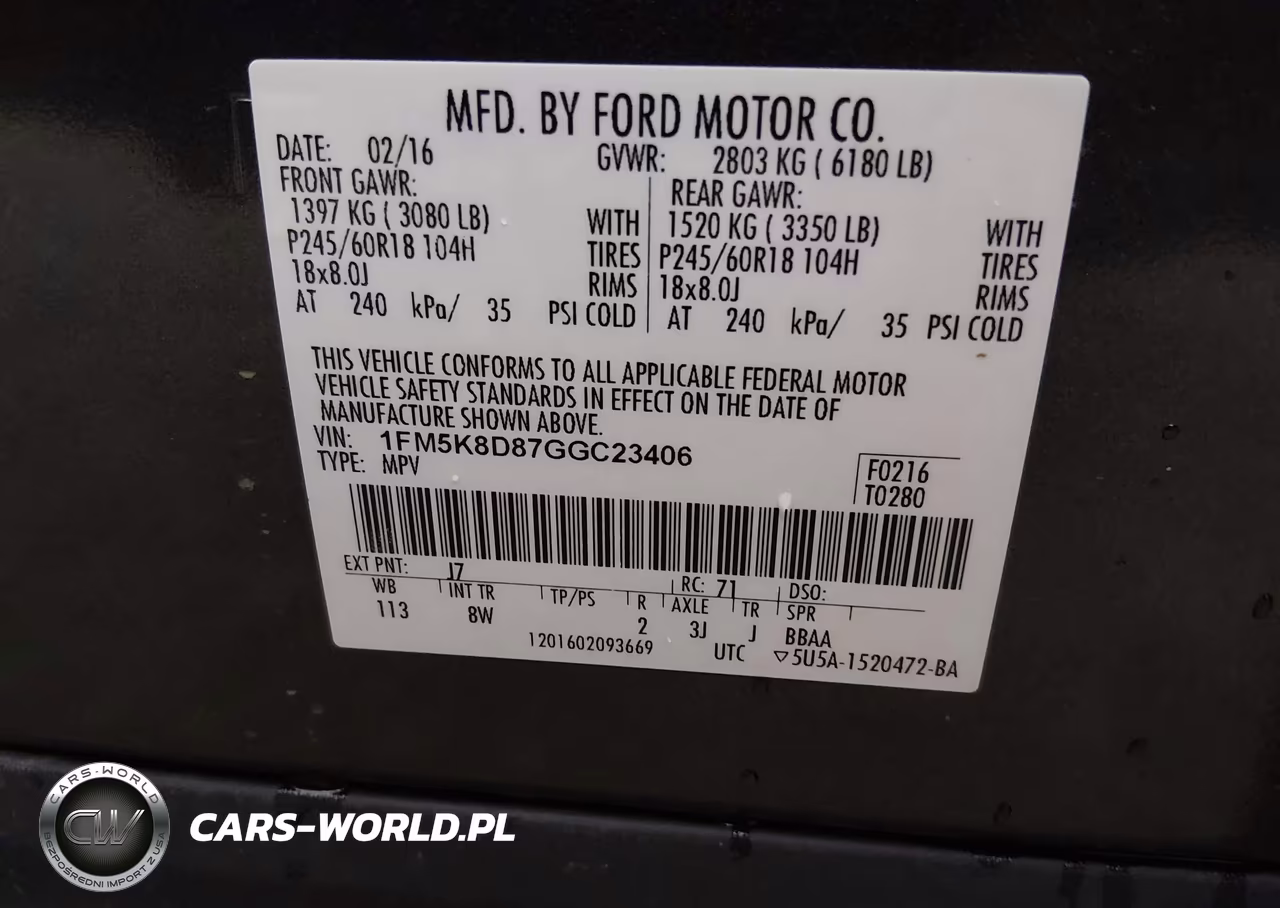 2016 Ford Explorer Xlt VIN:1FM5K8D87GGC23406 - 9