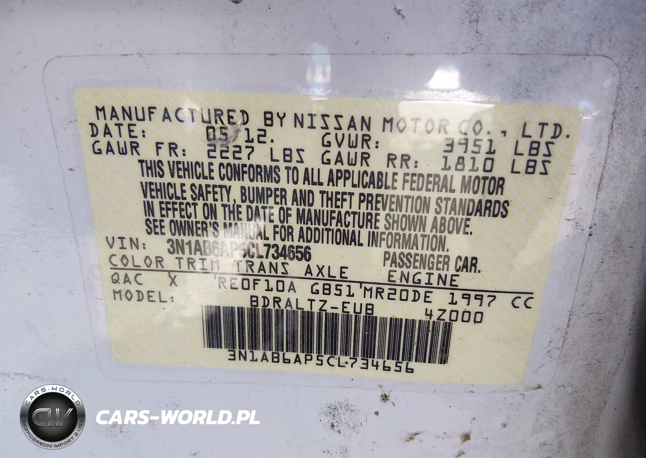 2012 Nissan Sentra 2.0 S VIN:3N1AB6AP5CL734656 - 9