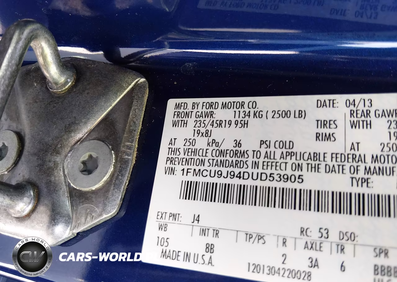 2013 Ford Escape Titanium VIN:1FMCU9J94DUD53905 - 9