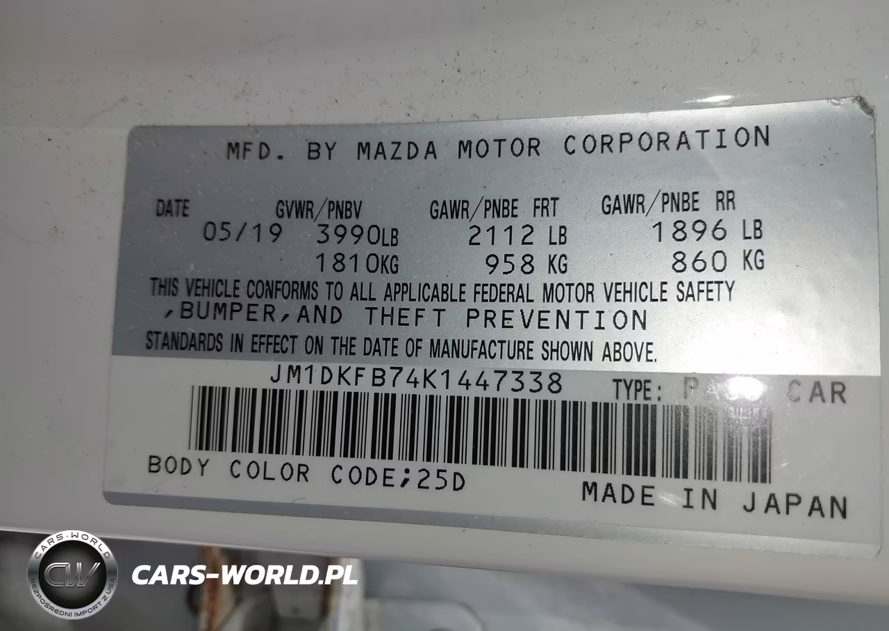 2019 Mazda Cx-3 Sport VIN:JM1DKFB74K1447338 - 9