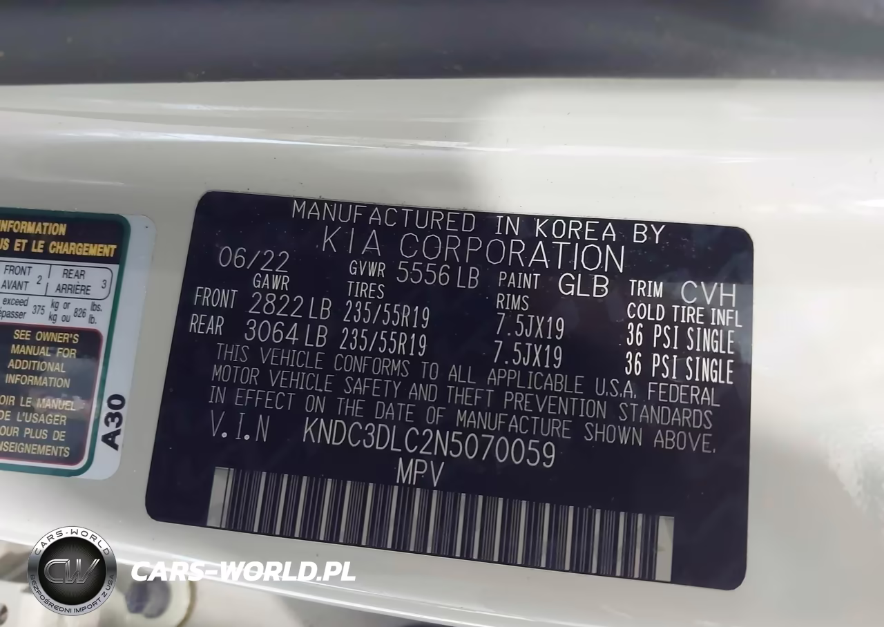 2022 Kia Ev6 Wind VIN:KNDC3DLC2N5070059 - 9