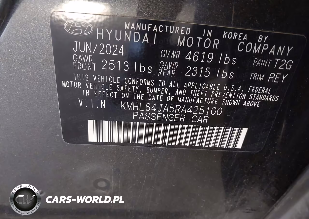 2024 Hyundai Sonata Sel VIN:KMHL64JA5RA425100 - 9