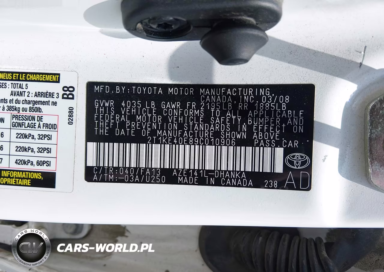 2009 Toyota Matrix S VIN:2T1KE40E89C010906 - 9