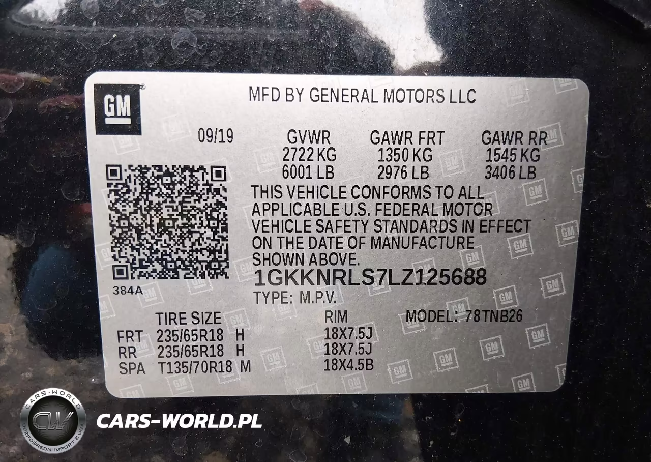 2020 GMC Acadia Fwd Sle VIN:1GKKNRLS7LZ125688 - 9